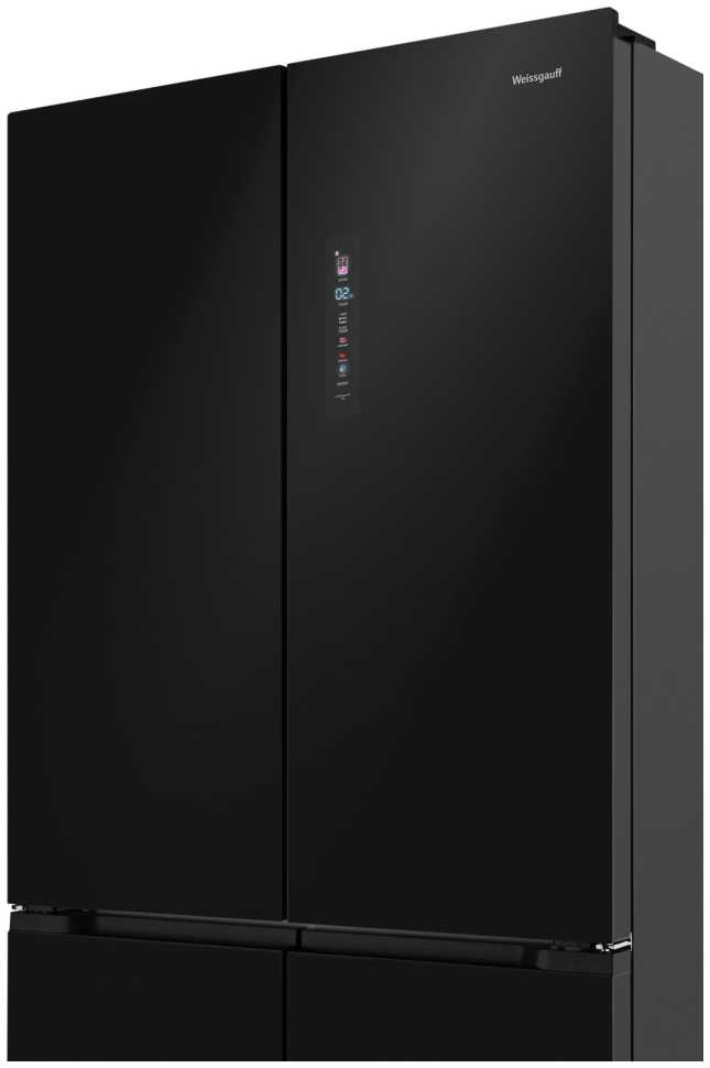 Многокамерный холодильник Weissgauff WCD 510 Built-in Inverter NoFrost Black Glass
