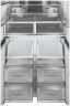 Многокамерный холодильник Weissgauff WCD 510 Built-in Inverter NoFrost Black Glass