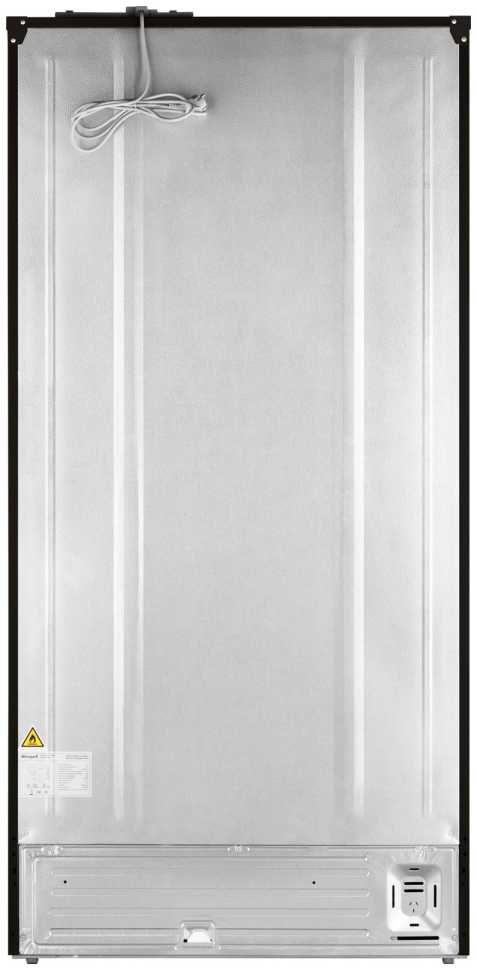 Многокамерный холодильник Weissgauff WCD 510 Built-in Inverter NoFrost Black Glass