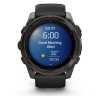 Умные часы Garmin Fenix 8, 51 мм, AMOLED, Sapphire Carbon Gray DLC Titanium with Black/Pebble Gray Silicone