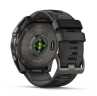 Умные часы Garmin Fenix 8, 51 мм, AMOLED, Sapphire Carbon Gray DLC Titanium with Black/Pebble Gray Silicone