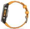 Умные часы Garmin Fenix 8, 51 мм, AMOLED, Sapphire Titanium with spark orange/graphite silicone band
