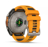 Умные часы Garmin Fenix 8, 51 мм, AMOLED, Sapphire Titanium with spark orange/graphite silicone band