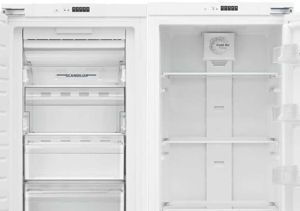 Встраиваемый холодильник Side-by-Side Scandilux SBSBI303EZ (RBI303EZ+FNBI303E)