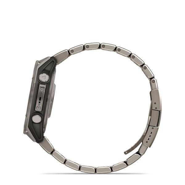 Умные часы Garmin Fenix 8, 47 мм, AMOLED, Sapphire bare Titanium, graphite with titanium band plus graphite silicone band