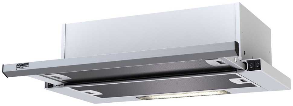 Вытяжка Krona KAMILLA slim 600 INOX ( 2 мотора)