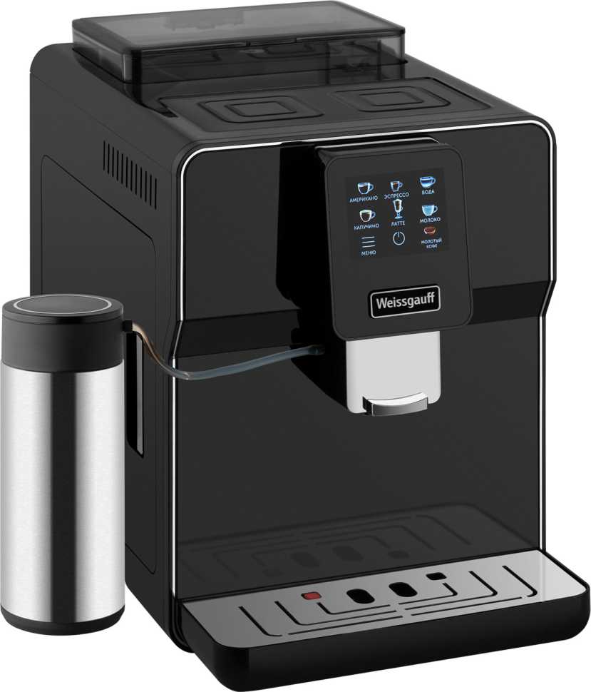 Кофемашина автоматическая Weissgauff WCM-330 TFT Touch Cappuccino Nero