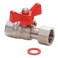 Кран шаровой латунный MVI 1/2&quot;BРx1/4&quot;BР для подключения манометра
