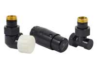 Комплект трехосевой SCHLOSSER STANDARD MINI 1/2&quot; левый, Ral 9005, с термоголовкой MINI M30x1,5