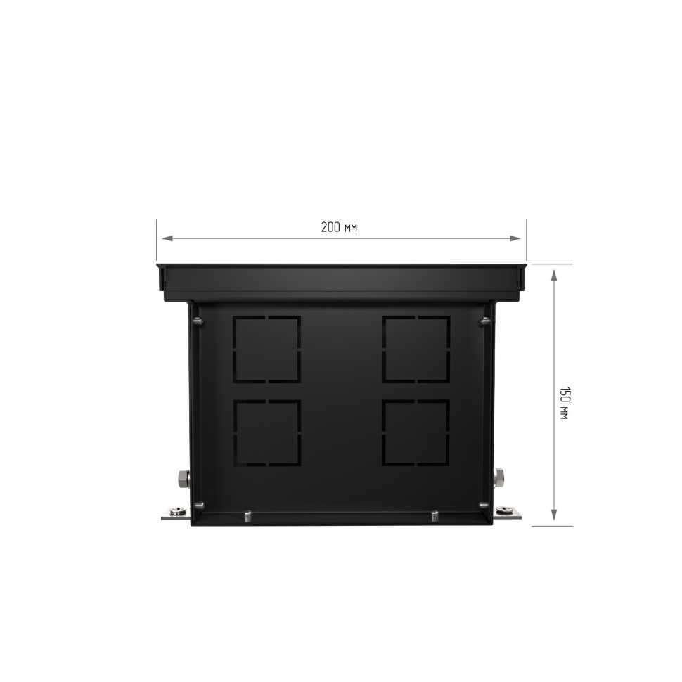 Конвектор внутрипольный Royal Thermo ATRIUM-150/200/1700-DG-U-BL