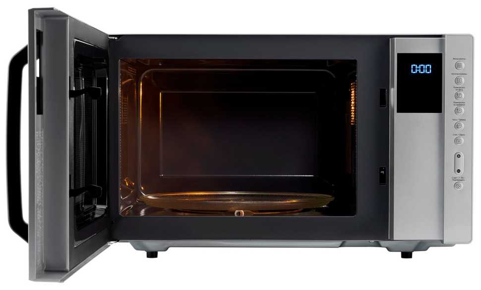 Микроволновая печь - СВЧ Hyundai HYM-M2066, 23 л, 800 Вт, серебристый