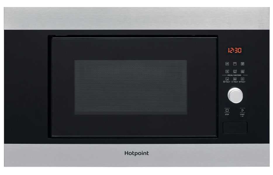 Встраиваемая микроволновая печь СВЧ Hotpoint MF20G IX HA, нержавеющая сталь