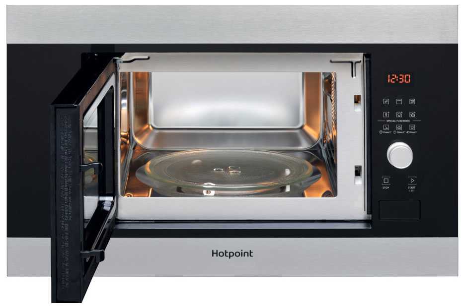 Встраиваемая микроволновая печь СВЧ Hotpoint MF20G IX HA, нержавеющая сталь