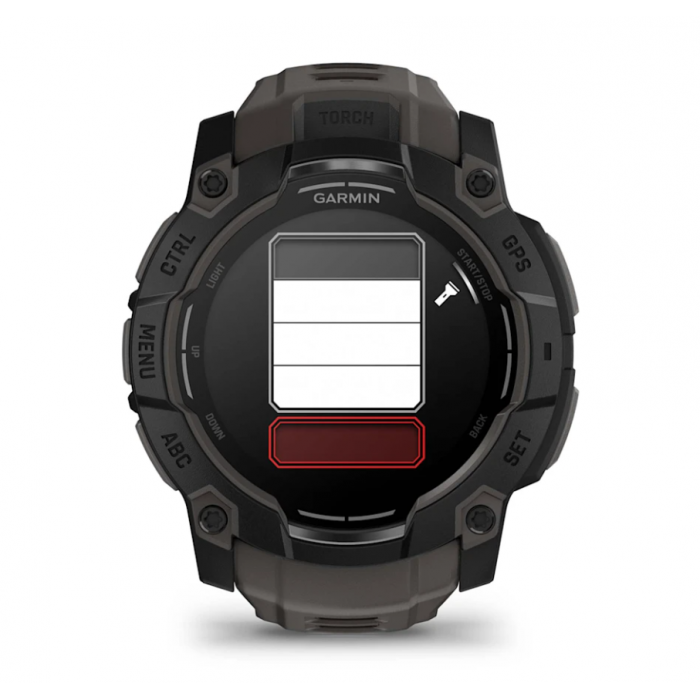 Умные часы Garmin Instinct 3 Amoled 50 mm black with Charcoal Band