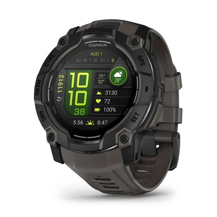 Умные часы Garmin Instinct 3 Amoled 50 mm black with Charcoal Band