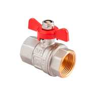 Кран шаровый полнопроходной ROYAL thermo Yorhe 3/4&quot; ВВ, бабочка