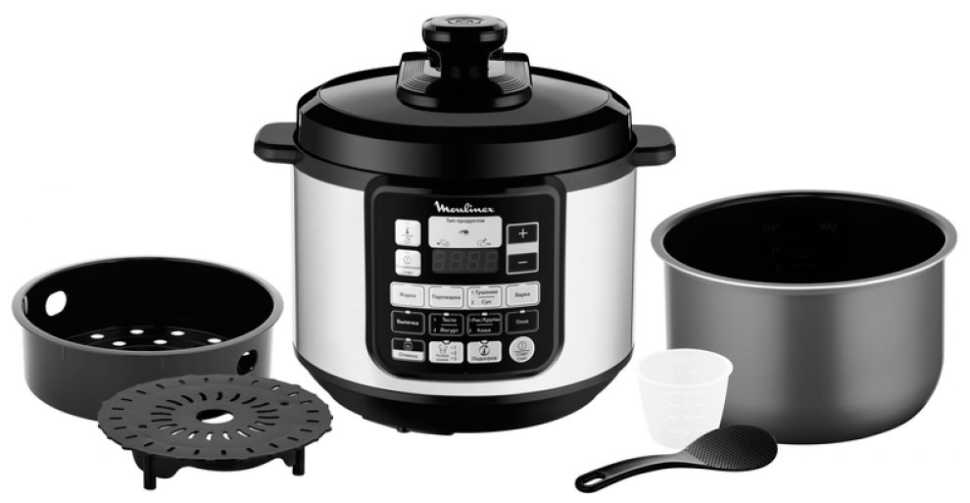 Мультиварка Moulinex CE620D32, черный/серебристый