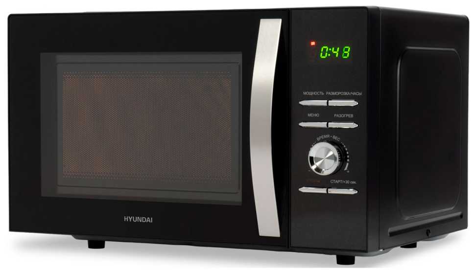 Микроволновая печь - СВЧ Hyundai HYM-D2079, 23 л, 800 Вт, черный