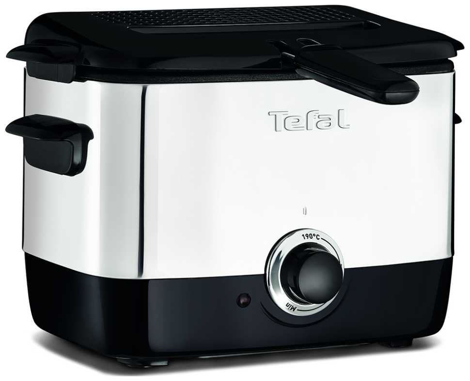 Фритюрница Tefal Minifryer FF220015, серебристый/черный