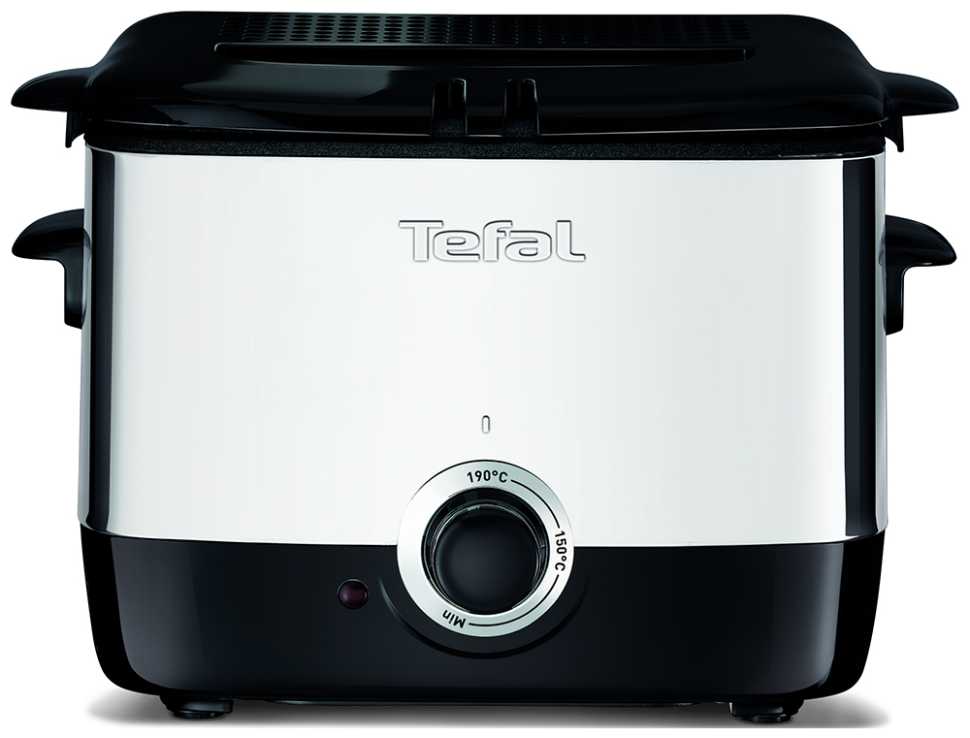 Фритюрница Tefal Minifryer FF220015, серебристый/черный