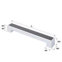 Конвектор напольный Royal Thermo STEP-80/180/800-1-N-WT-LG-NA