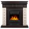 Портал Firelight Bricks Classic камень бежевый, шпон темный дуб