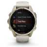 Умные часы Garmin Fenix 8, 43 мм, AMOLED, Sapphire Soft Gold with fog Gray/Dark sandstone silicone band
