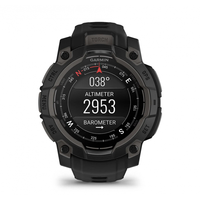 Умные часы Garmin Instinct 3 AMOLED 45 mm Black with Black Band