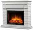 Камин Firelight Bricks 25, камень белый, белая эмаль (НС-1277346)