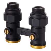 Узел нижнего подключения Royal Thermo прямой 1/2&quot;х3/4&quot; EK (черный)