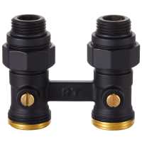 Узел нижнего подключения Royal Thermo прямой 1/2&quot;х3/4&quot; EK (черный)