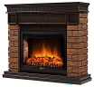 Камин Firelight Bricks Wood 30, камень темный, шпон венге (НС-1287018)