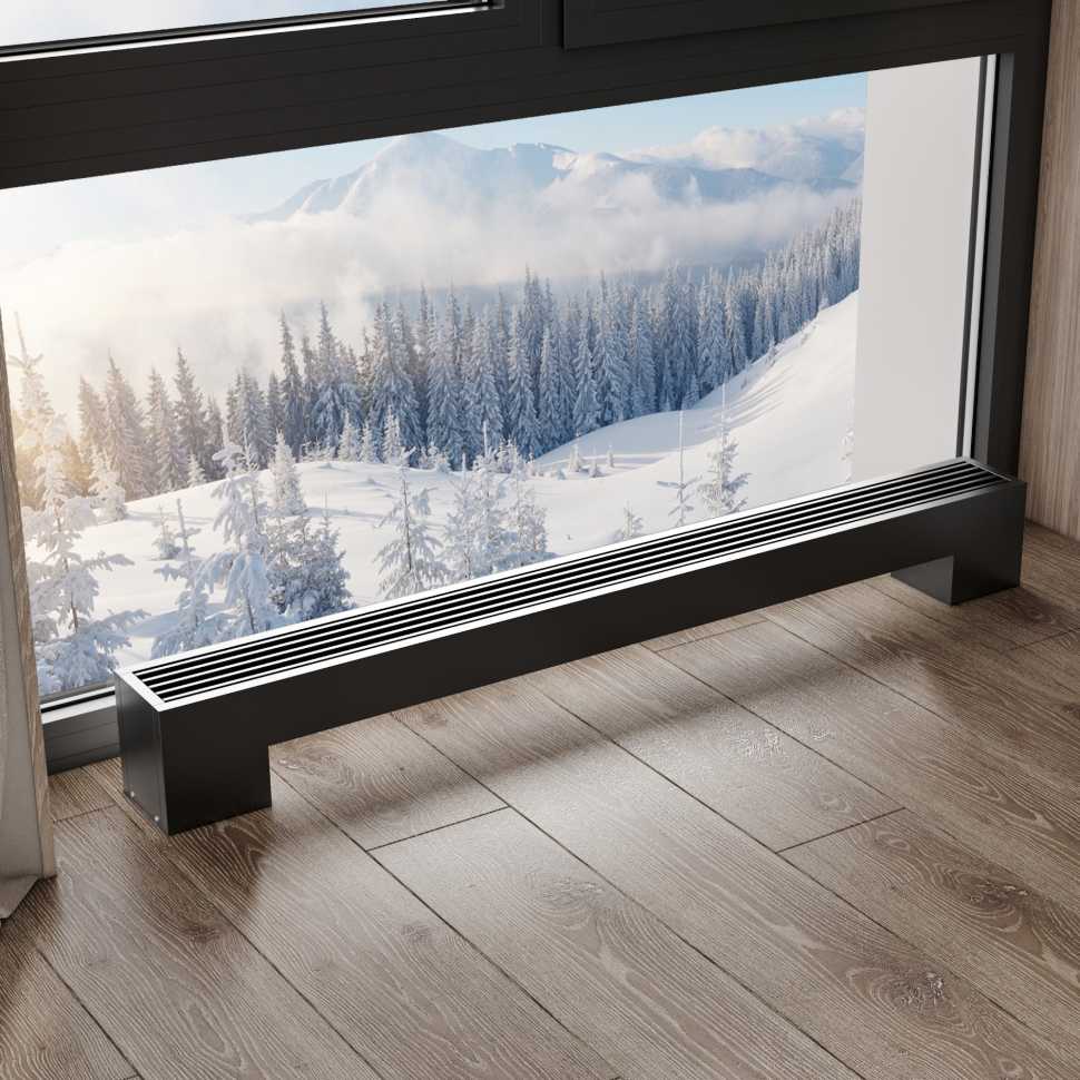 Конвектор напольный Royal Thermo STEP-180/130/1300-3-N-BL-LG-BL
