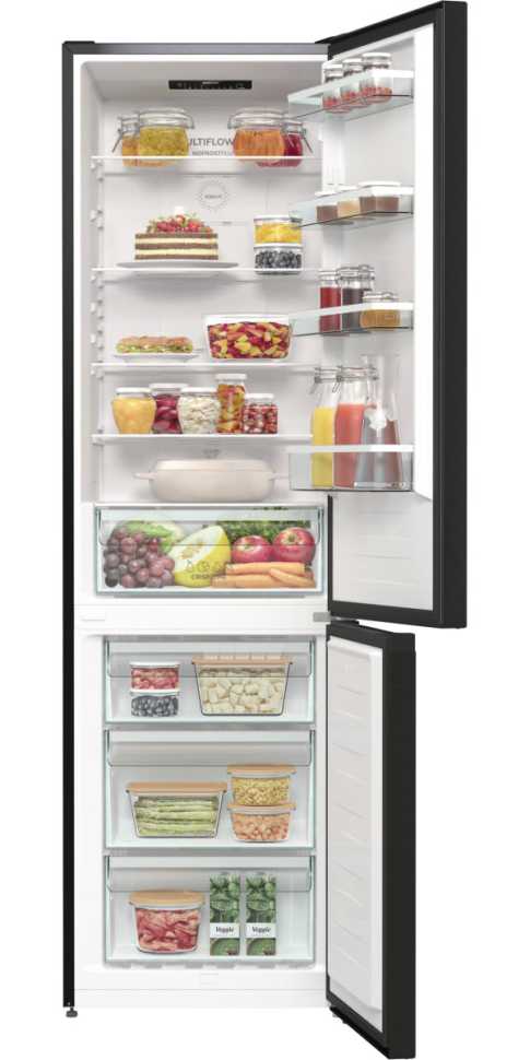 Двухкамерный холодильник Gorenje NRK6202EBXL4