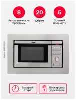 Встраиваемая микроволновая печь СВЧ Hansa AMM20BEIH