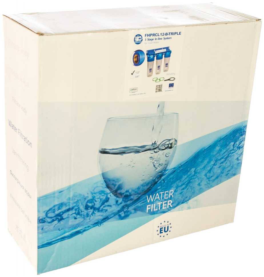 Система фильтрации воды Aquafilter 10SL, 1/2'', FHPRCL12-B-TRIPLE, 466
