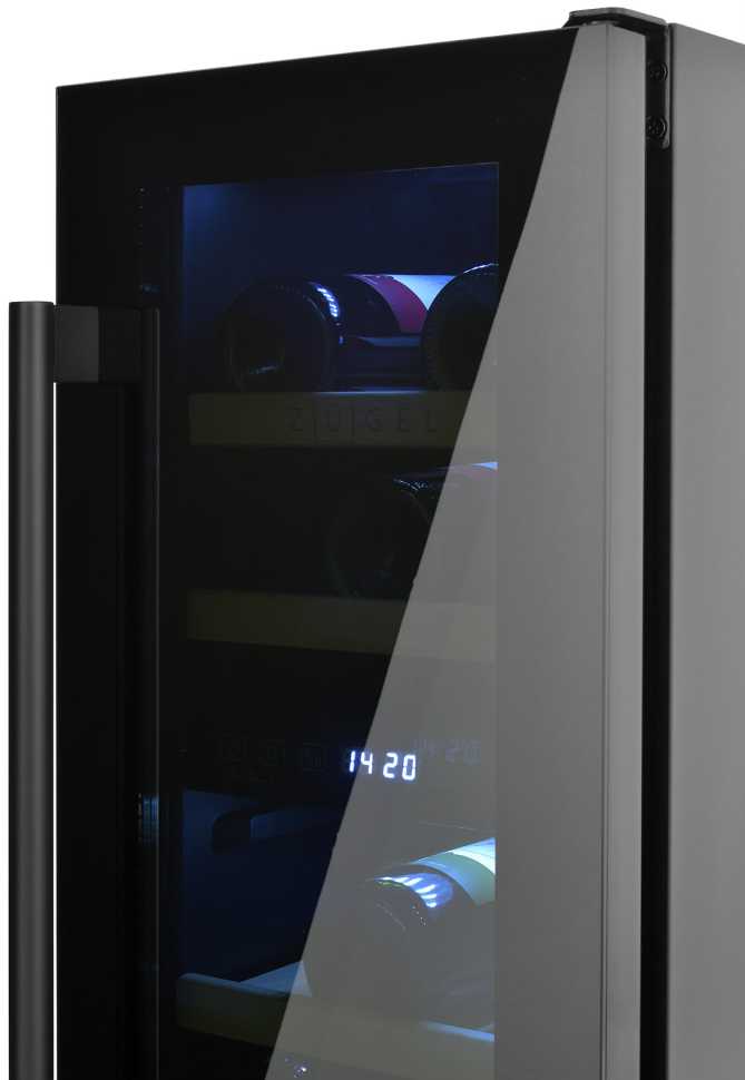 Встраиваемый винный шкаф Zugel ZCWI170DB