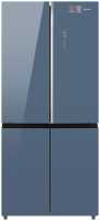 Многокамерный холодильник Weissgauff WCD 590 NoFrost Inverter Premium Blue Glass