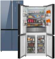 Многокамерный холодильник Weissgauff WCD 590 NoFrost Inverter Premium Blue Glass