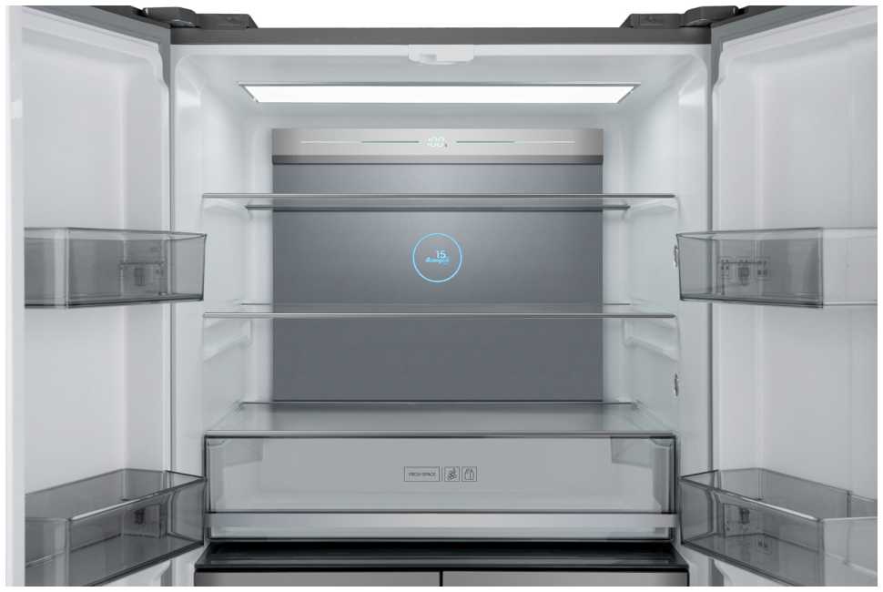 Многокамерный холодильник Weissgauff WCD 590 NoFrost Inverter Premium Blue Glass