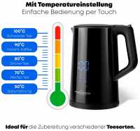 Чайник электрический Profi Cook PC-WKS 1243 schwarz