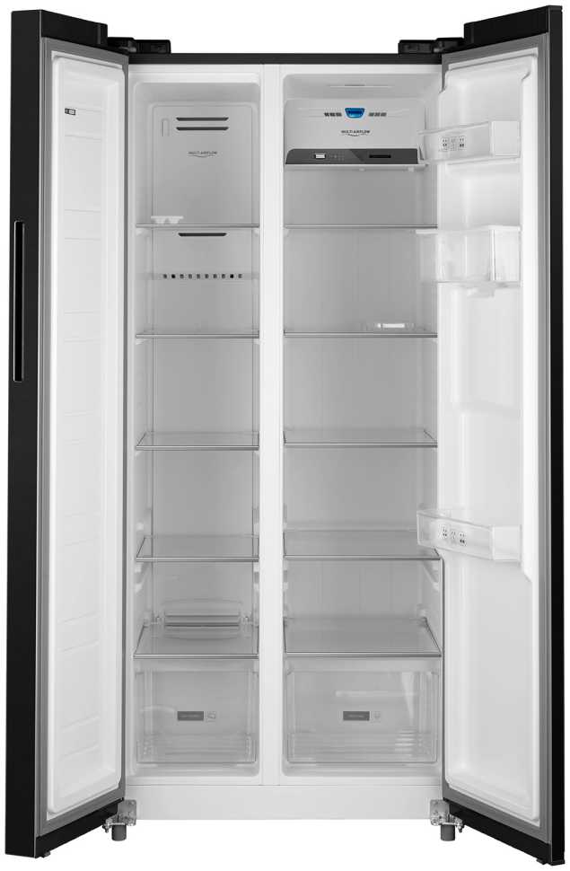 Холодильник Side-by-Side Weissgauff WSBS 600 XB NoFrost Inverter Water Dispenser