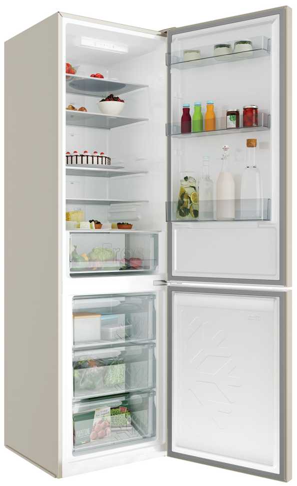 Двухкамерный холодильник Candy CCRN 6200C CREAM