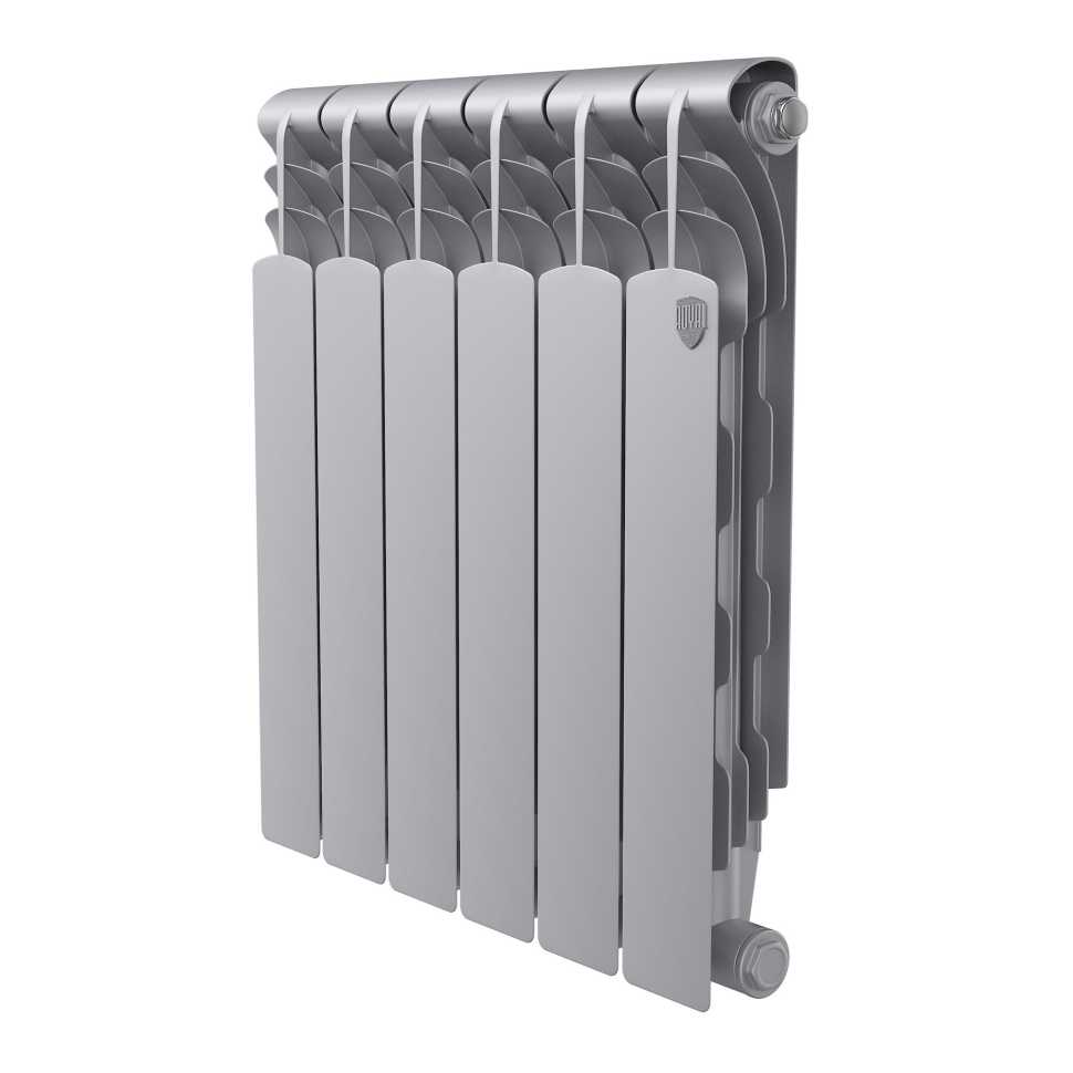 Радиатор биметаллический Royal Thermo Revolution B 500 Серебристый – 6 секц.