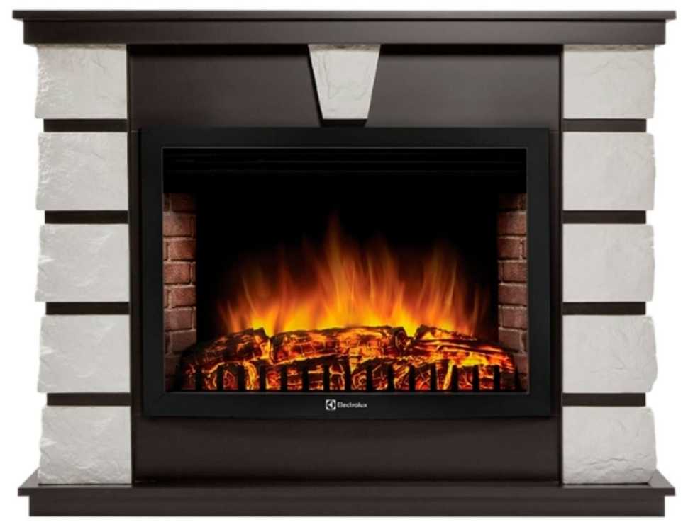 Камин Firelight Excalibur 30 камень белый, шпон венге (НС-1287023)