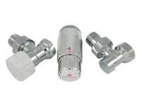 Комплект подключения SCHLOSSER STANDARD MINI 1/2&quot; угловой, хром, с термоголовкой MINI М30х1,5