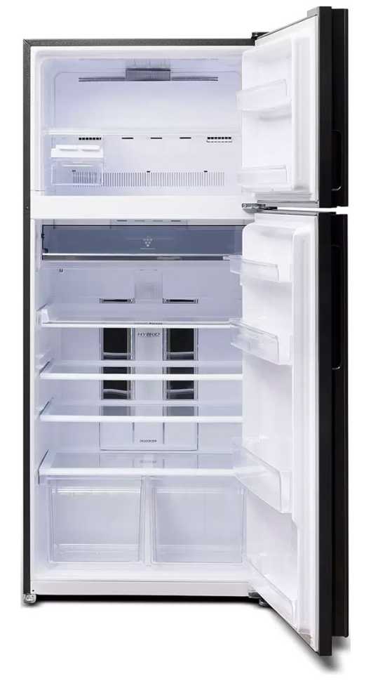 Двухкамерный холодильник Sharp SJ-XP59PG-BK черный/стекло