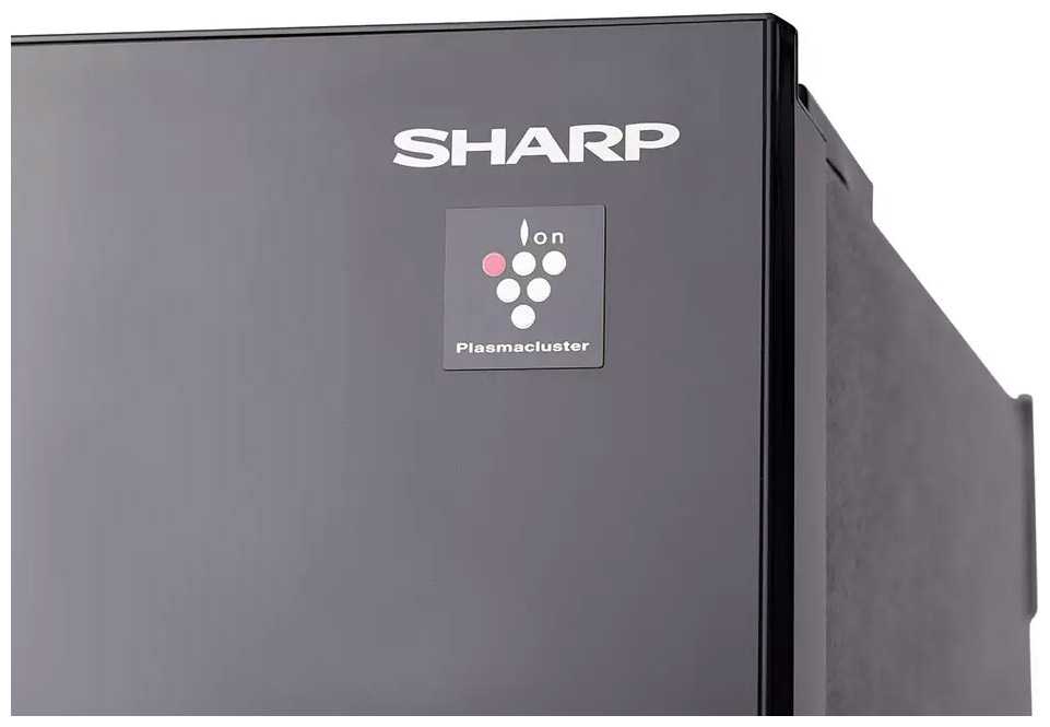 Двухкамерный холодильник Sharp SJ-XP59PG-BK черный/стекло
