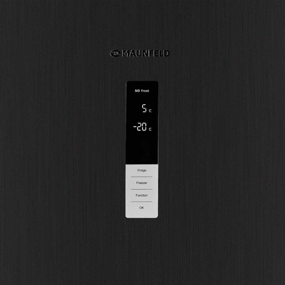 Двухкамерный холодильник Maunfeld MFF185NFSB10 Inverter