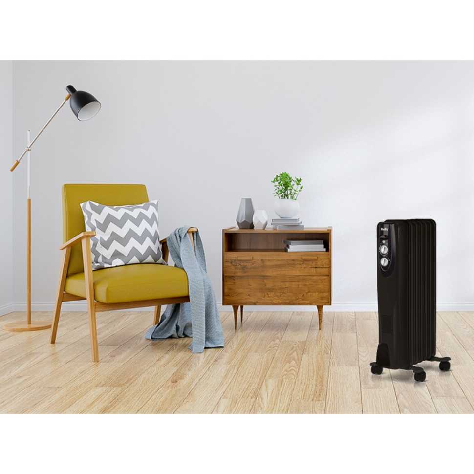 Масляный радиатор Ballu Classic black BOH/CL-09BRN 2000 (9 секций)